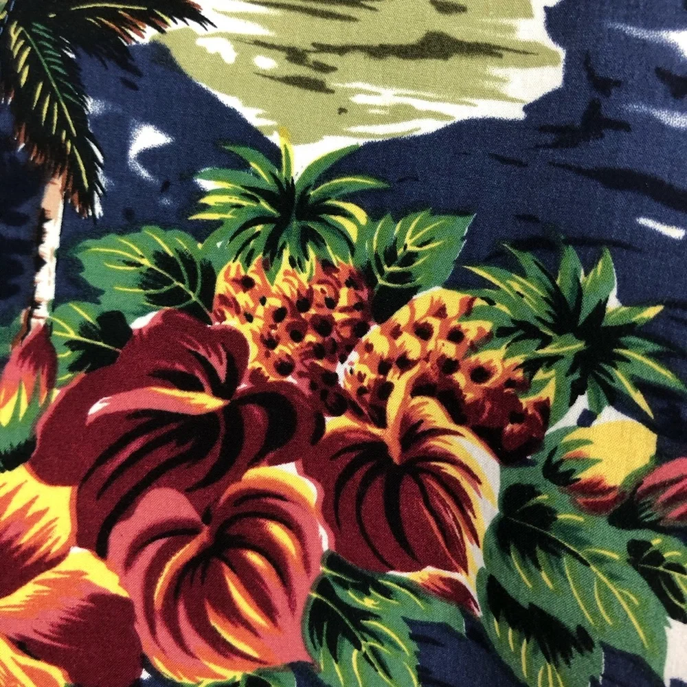 Hilo Hattie Vintage Hawaiian V Neck Blouse Medium - Picture 6 of 10